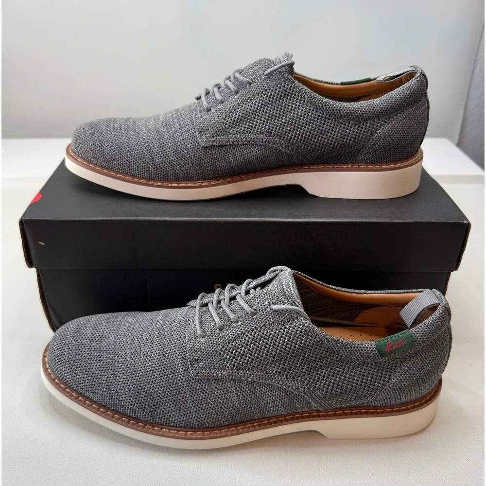 G.H. Bass & Co. Bucs Originals Grey Knit Oxford Shoes BAZ2B421 Mens 8.5 M NEW